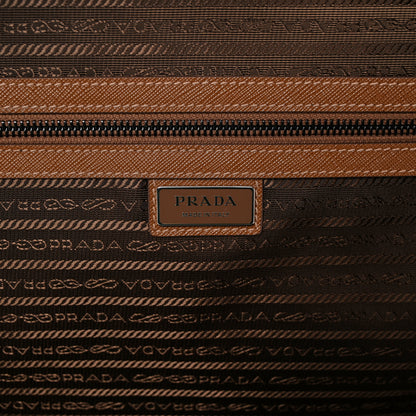 Prada Tessuto Nylon Saffiano Travel Trolley Tabacco 5 of 12
