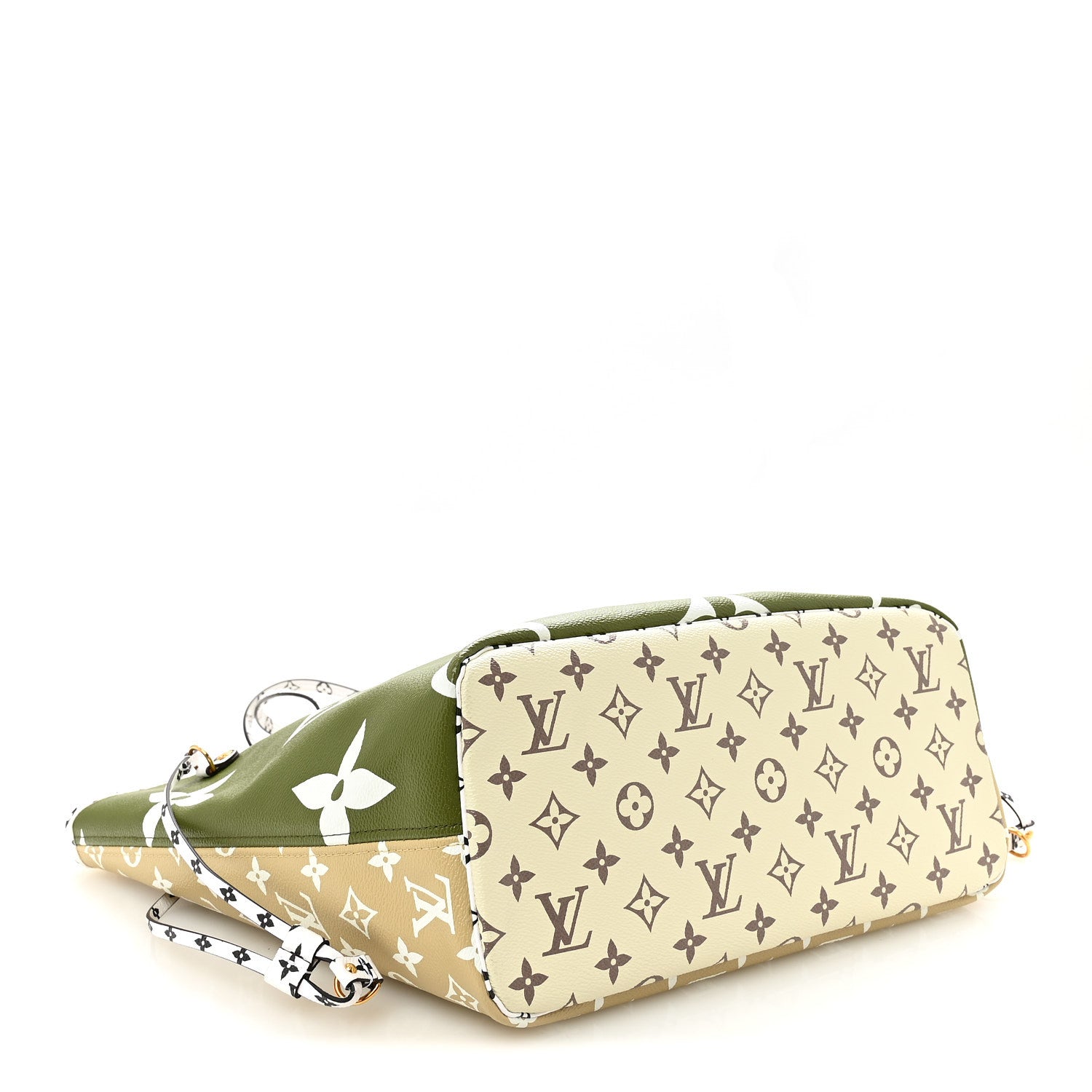 Louis Vuitton Monogram Giant Neverfull MM Kaki 5 of 10