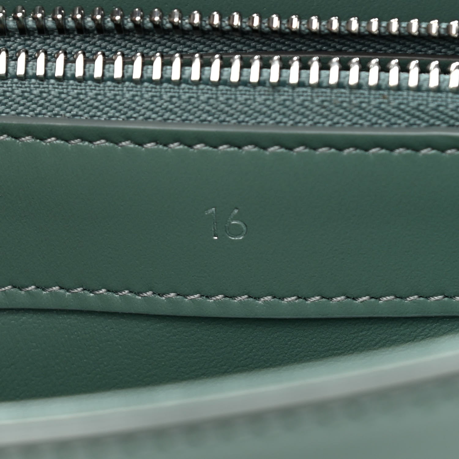 Celine Satinated Calfskin Small 16 Top Handle Bag Celadon 11 of 11