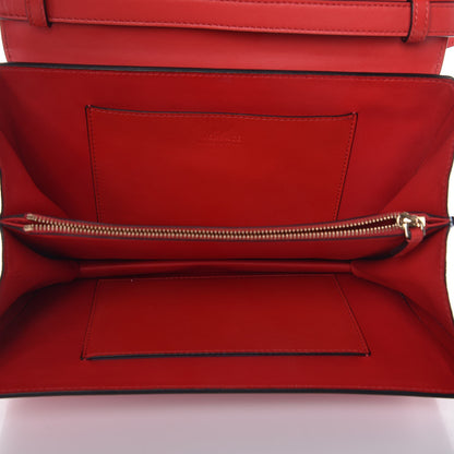 Versace Calfskin Small DV One Red Blue 5 of 10