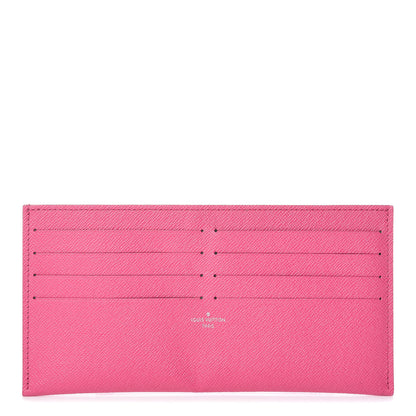 Louis Vuitton Calfskin Felicie Card Holder Insert Pink 1 of 6