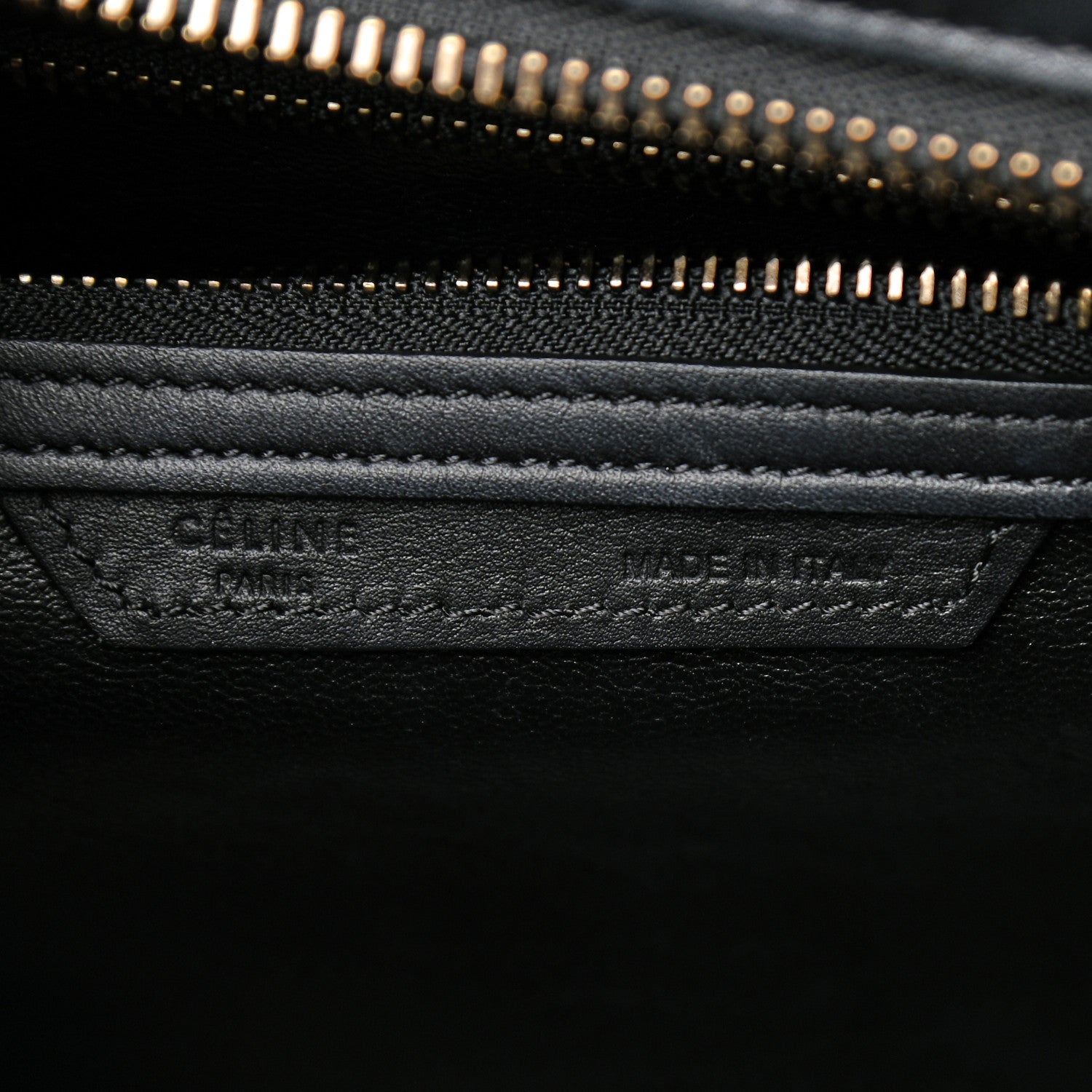 Celine Smooth Calfskin Micro Luggage Black 6 of 10