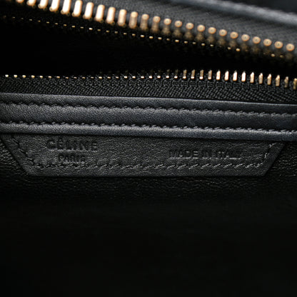 Celine Smooth Calfskin Micro Luggage Black 6 of 10