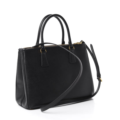 Prada Saffiano Medium Galleria Double Zip Tote Black 4 of 11