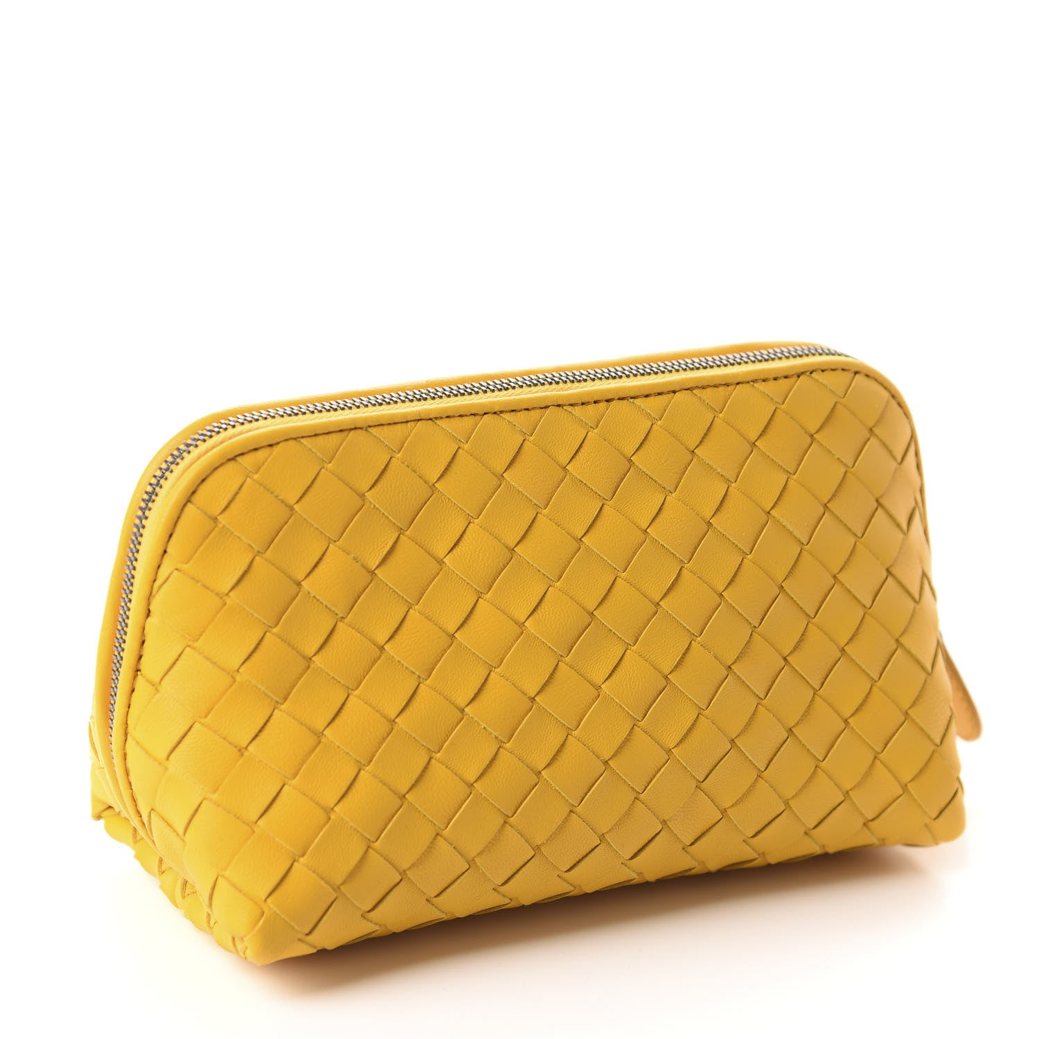 Bottega Veneta Nappa Intrecciato Cosmetic Pouch Sapphire 3 of 8