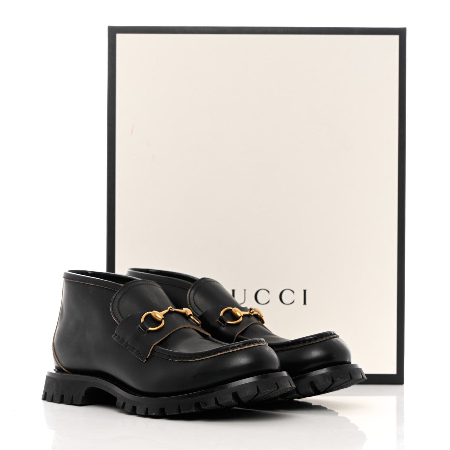 Cordovan Lux Mens Harald Horsebit Ankle Boots 10 Black