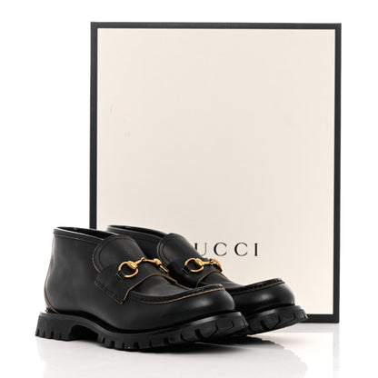 Gucci Cordovan Lux Mens Harald Horsebit Ankle Boots 10 Black 13 of 13