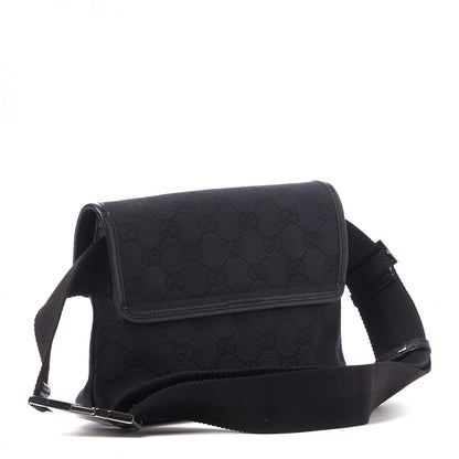 Gucci GG Monogram Web Flight Belt Bag Black 3 of 10