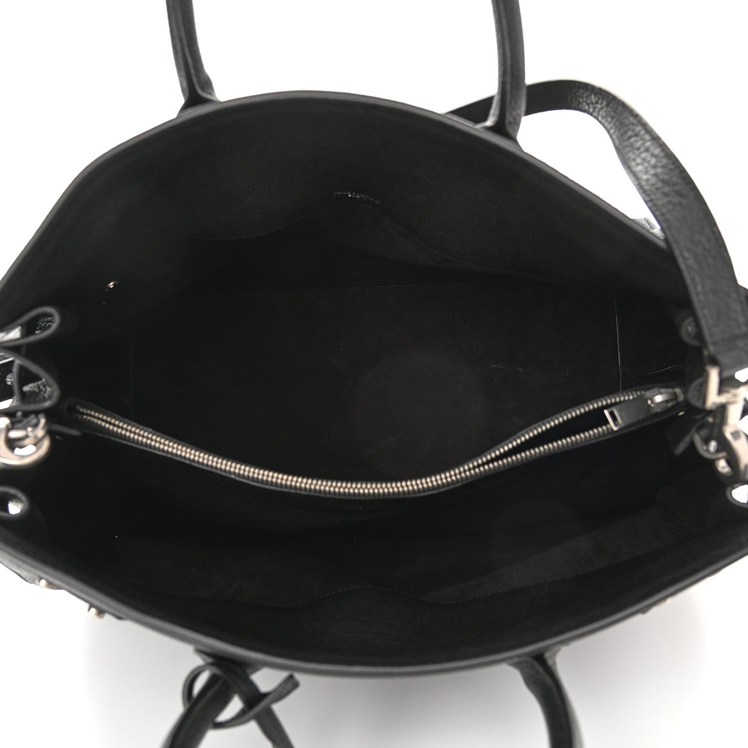 Saint Laurent Grained Calfskin Large Souple Sac De Jour Black 5 of 9