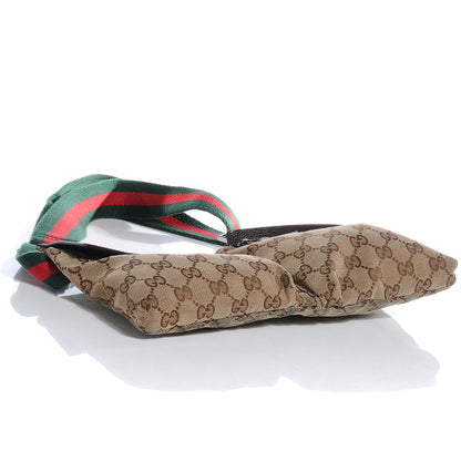 Gucci GG Monogram Web Double Pocket Belt Bag Ebony 4 of 9