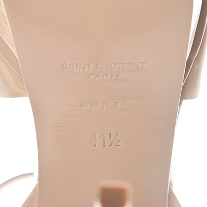 Saint Laurent Patent Tribute 105 Platform Sandals 41.5 Nude Powder 6 of 11