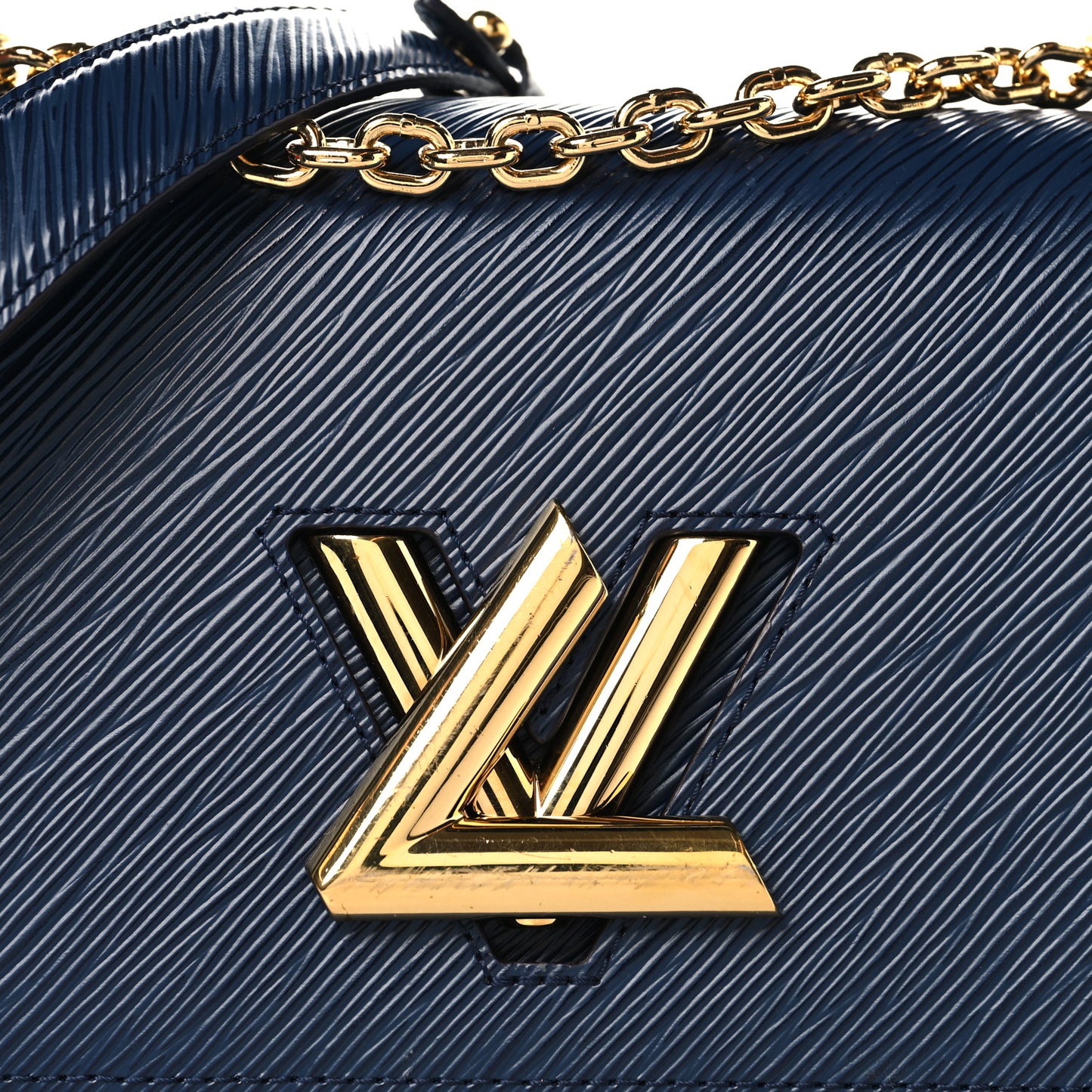 Epi Twist Shoulder Bag MM Indigo