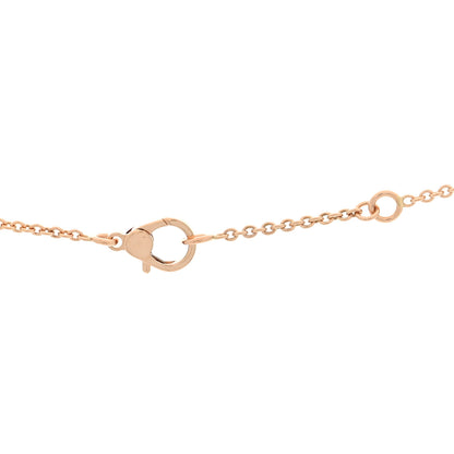 Hermes 18K Rose Gold Diamond Finesse Pendant Necklace 5 of 6