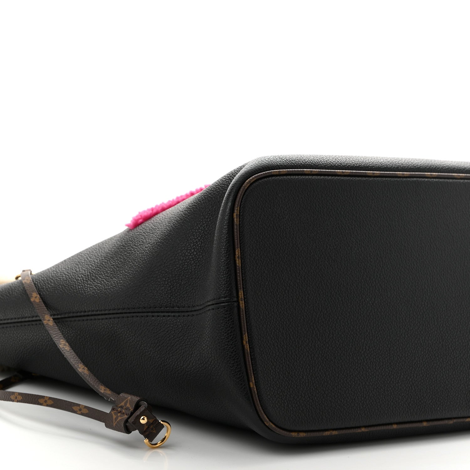 Louis Vuitton Calfskin Monogram Teddy Neverfull MM Black 9 of 12
