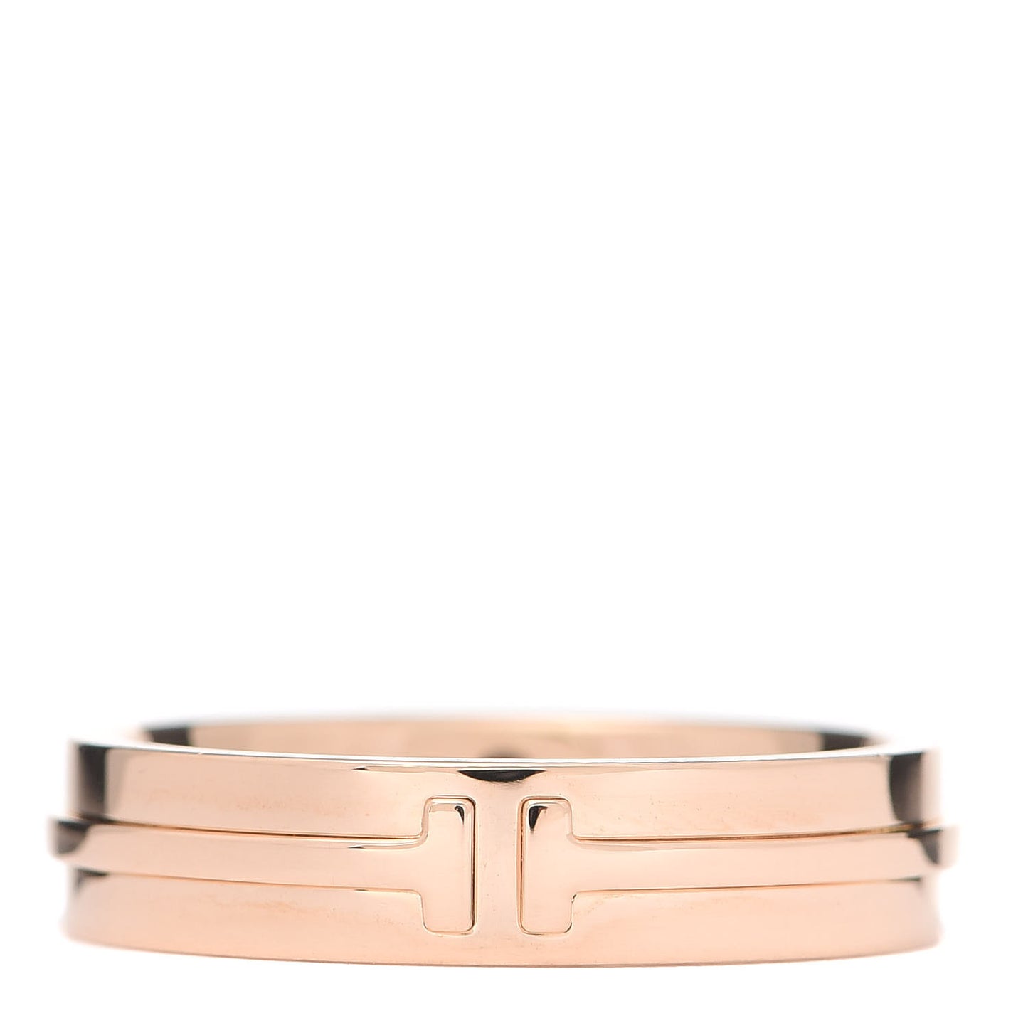 18K Rose Gold T Wide Ring 66 11.5