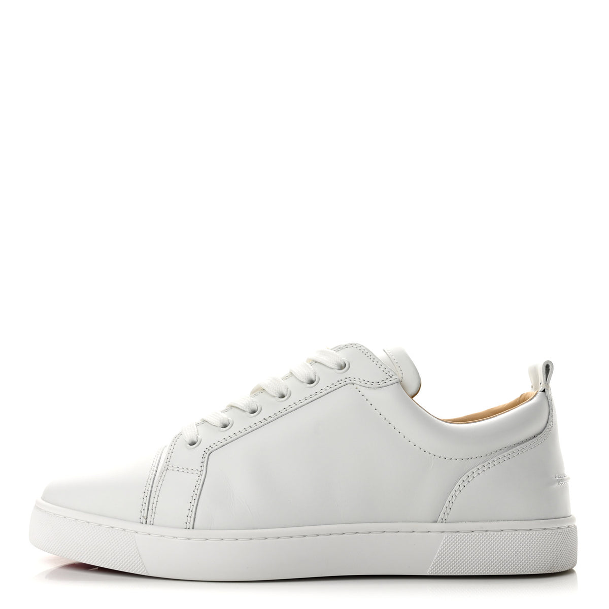 Christian Louboutin Calfskin Mens Louis Junior Flat Sneakers 44 White 1 of 10