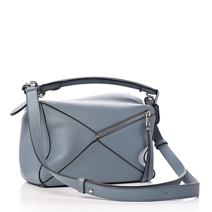 Loewe Calfskin Small Puzzle Bag Stone Blue 4 of 10