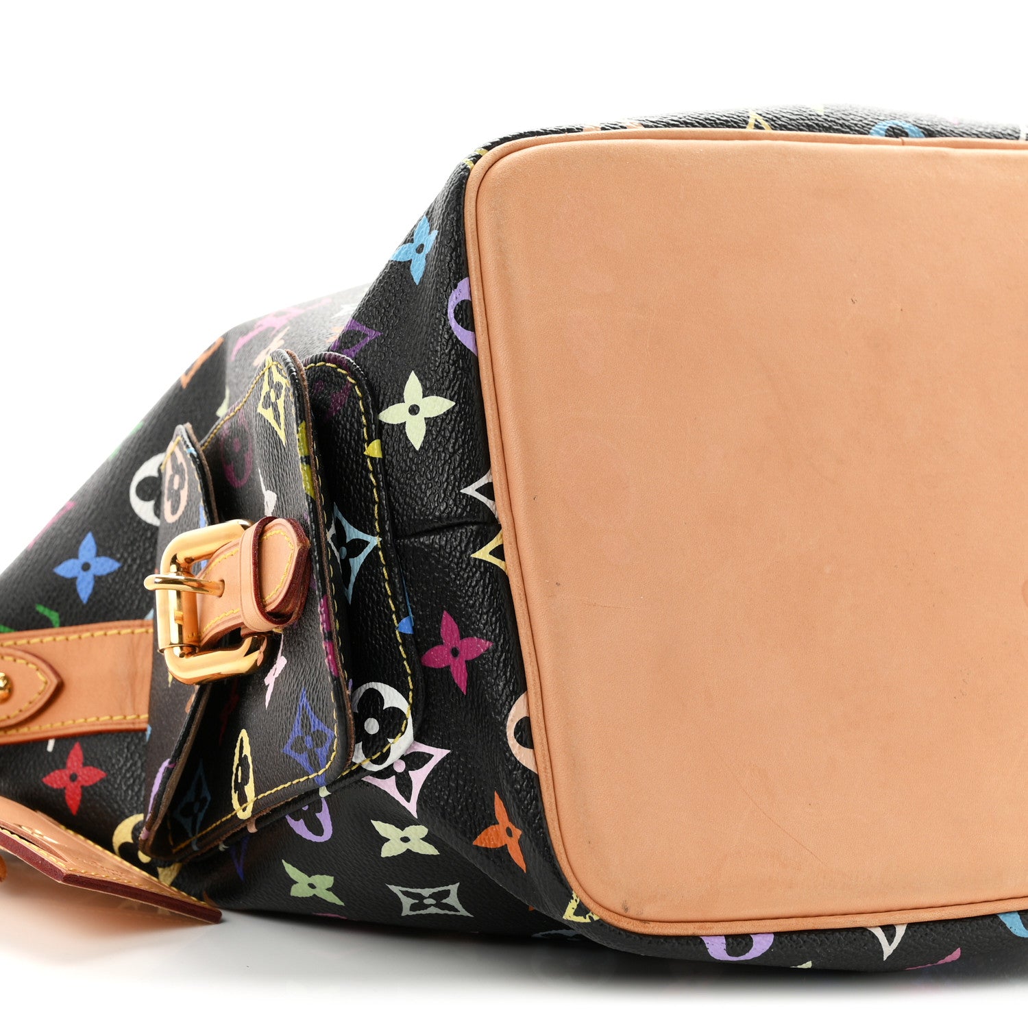 Louis Vuitton Monogram Multicolor Petit Noe Black 7 of 8