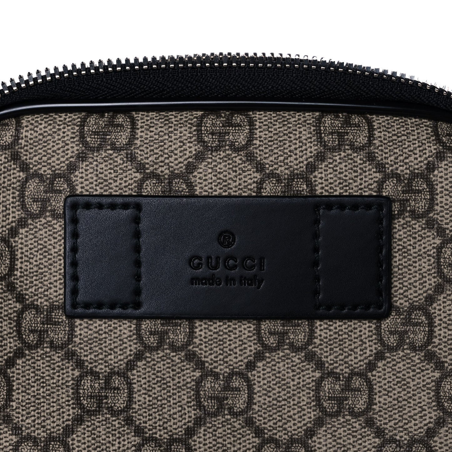 GG Supreme Monogram Web Belt Bag Black