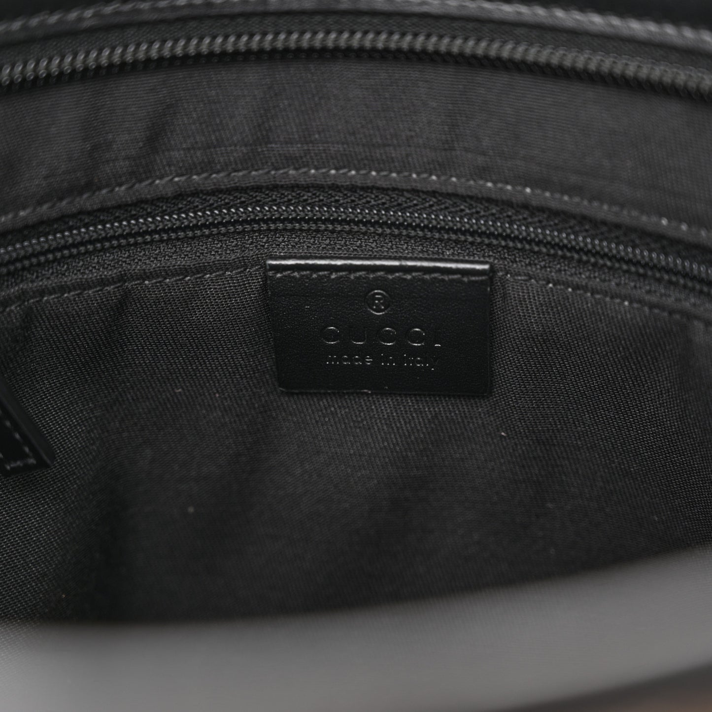 GG Monogram Web Flat Messenger Bag Black
