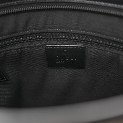 Gucci GG Monogram Web Flat Messenger Bag Black 6 of 12