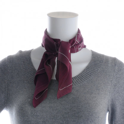 Chanel Silk Icons Square Scarf Bordeaux 3 of 5