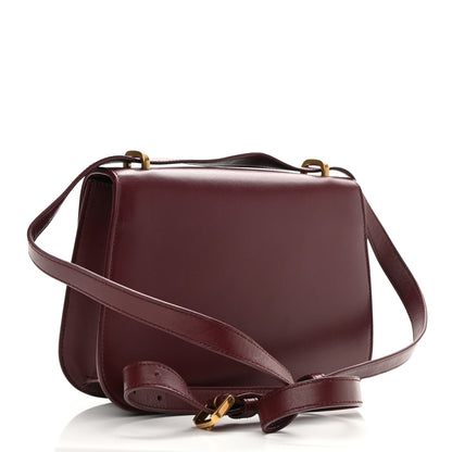 Saint Laurent Smooth Calfskin Small Spontini Saddle Bag Rouge 3 of 8