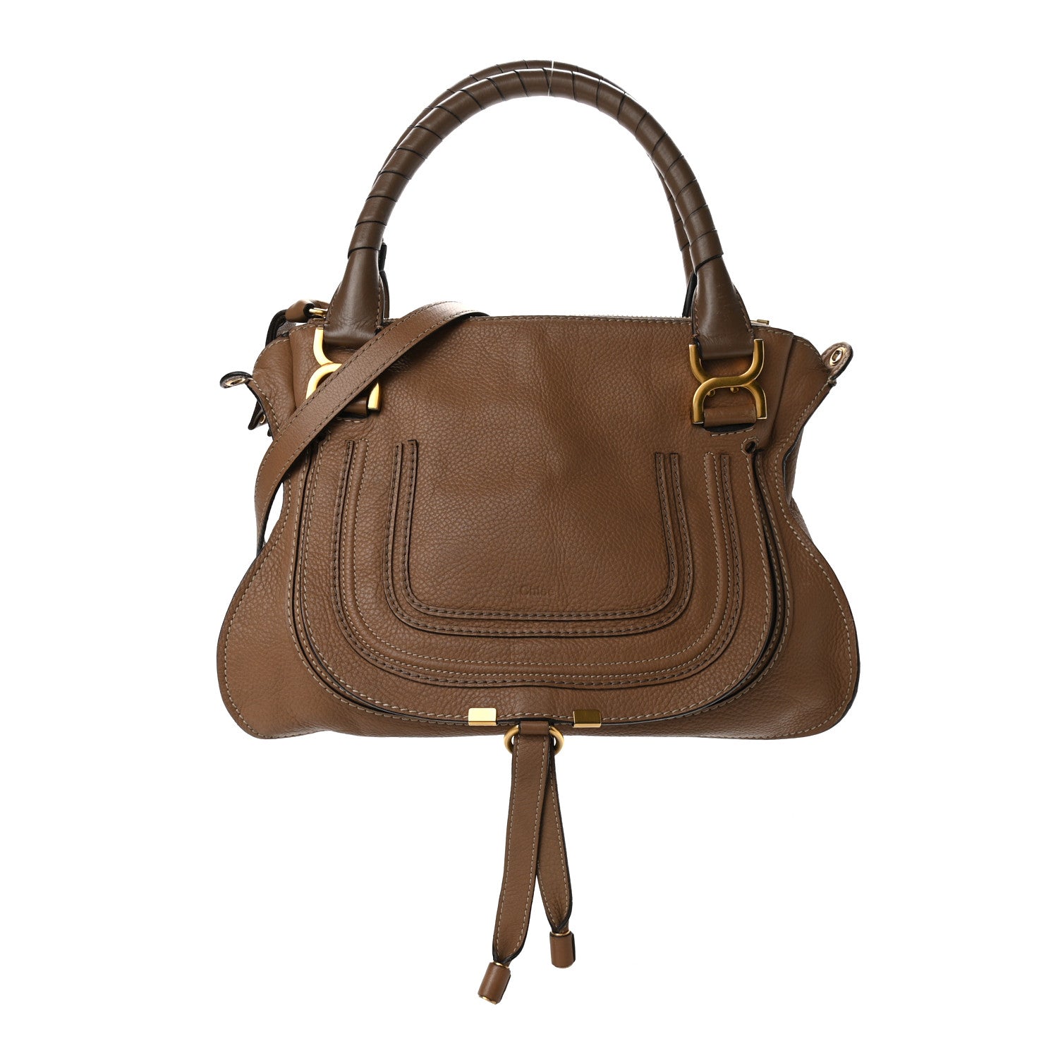 Chloe Calfskin Medium Marcie Satchel Nut 1 of 13