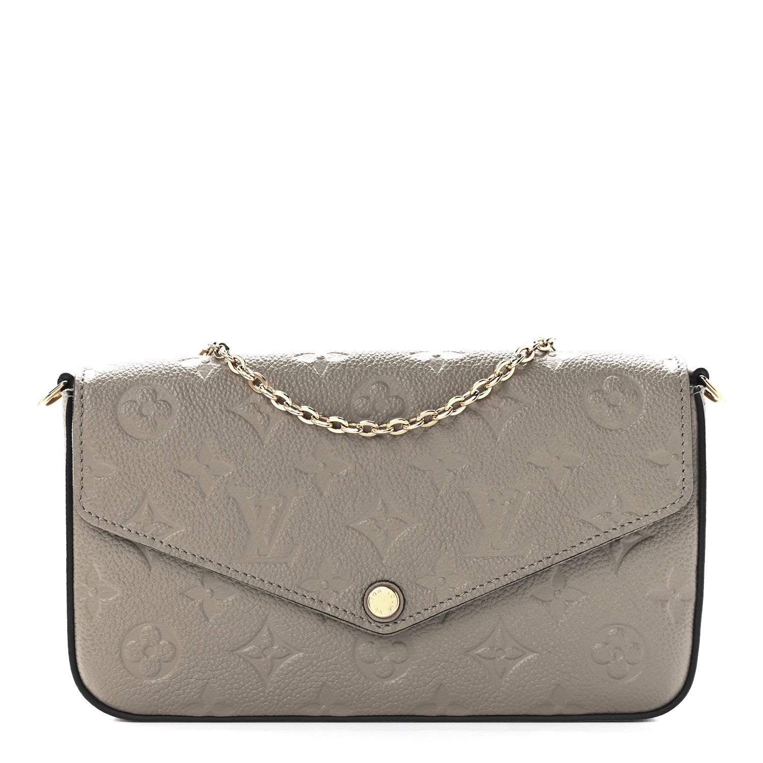 Louis Vuitton Empreinte Pochette Felicie Chain Wallet Tourterelle 3 of 14