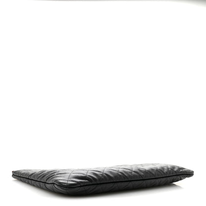 Chanel Caviar Quilted Large Cosmetic Case Black 4 of 8