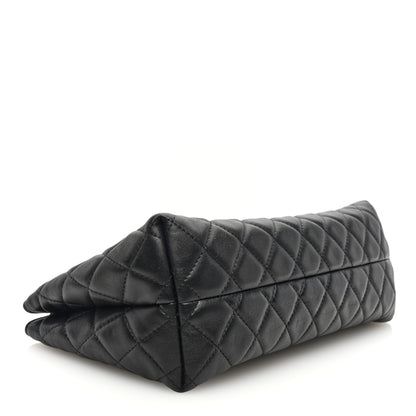 Chanel Lambskin Quilted Cosmetic Case Black 4 of 7