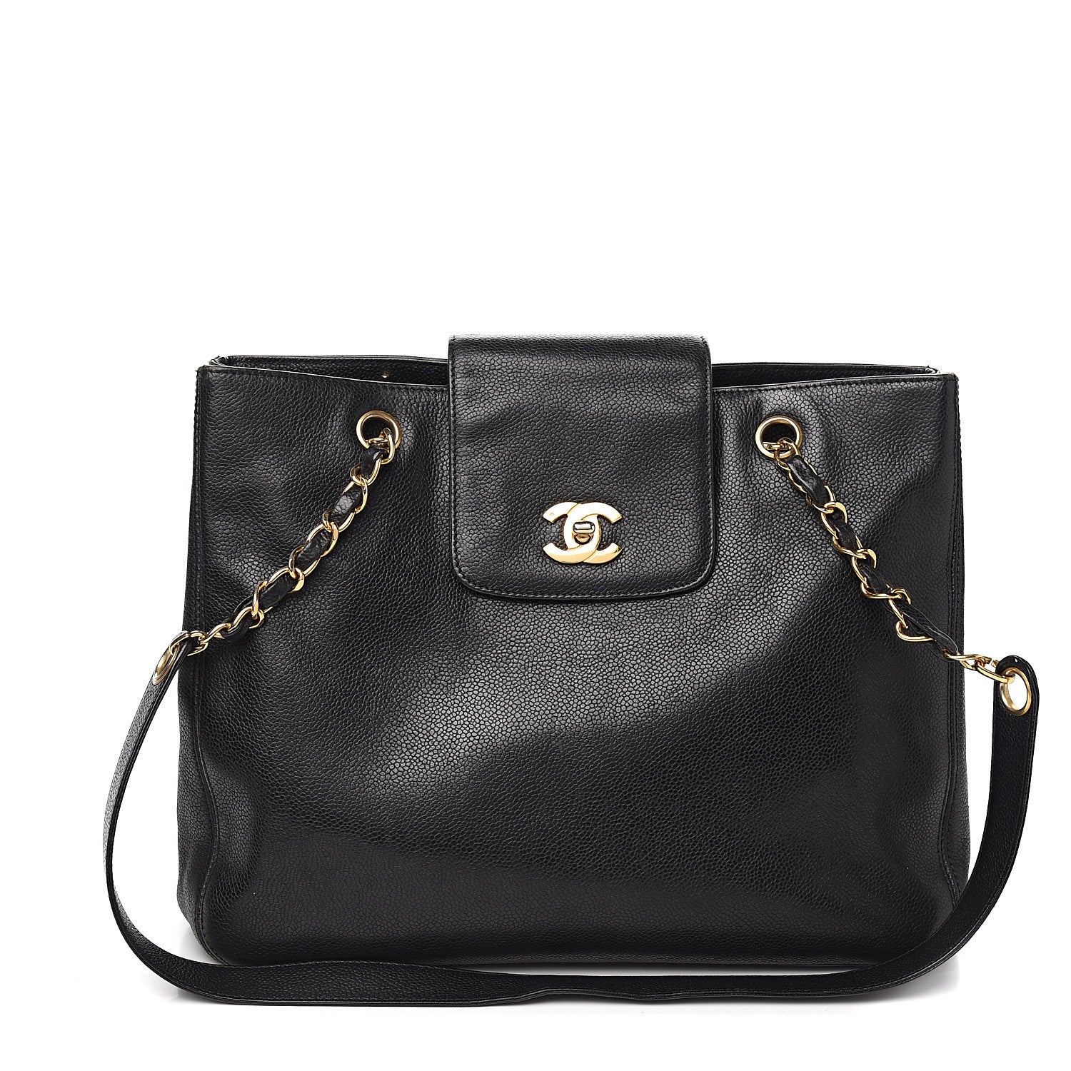 Chanel Caviar CC Shoulder Bag Black 1 of 10