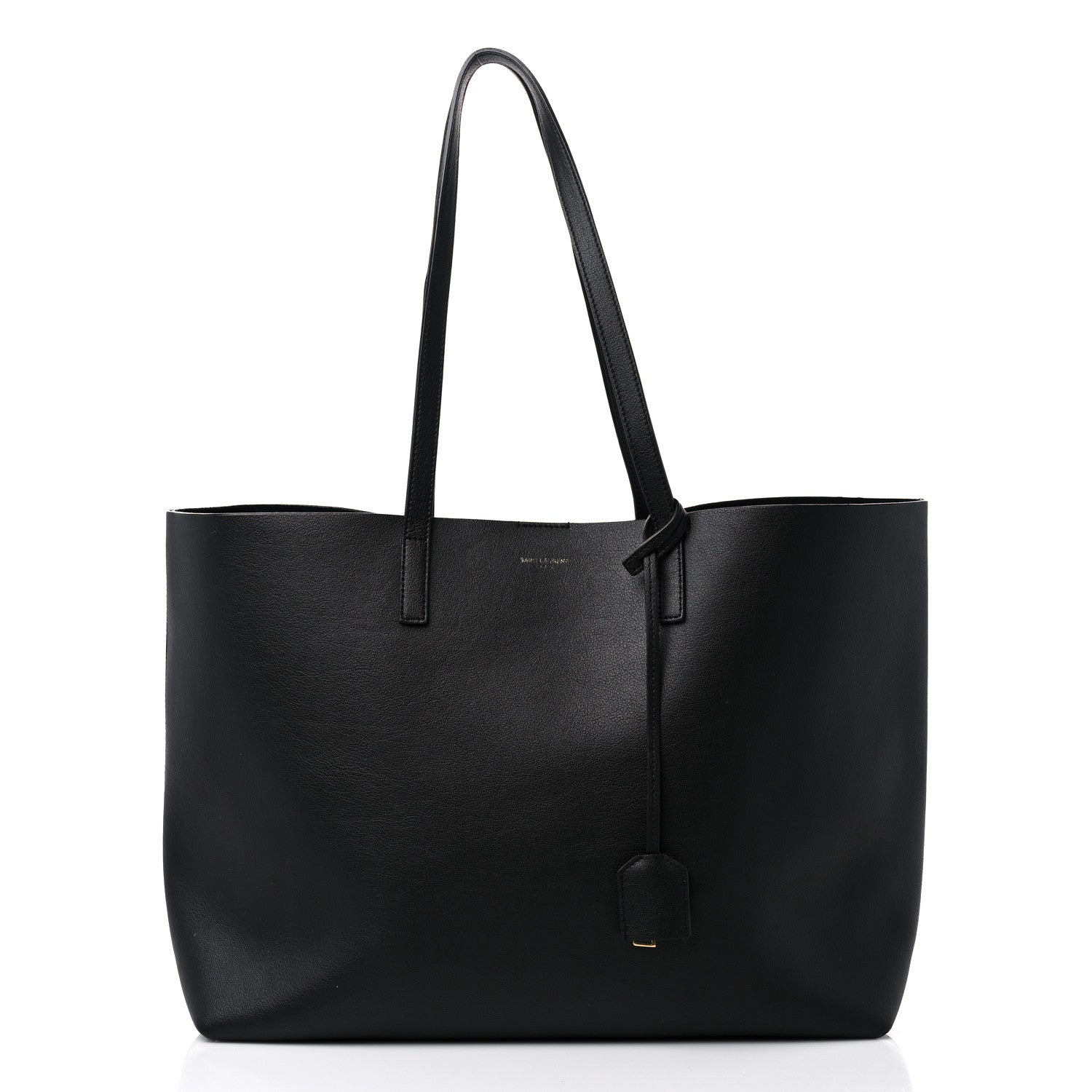 Saint Laurent Calfskin Large Shopping Tote Black 3 of 14
