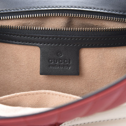 Gucci Calfskin Bamboo Trapuntata Queen Margaret Backpack Blue Agata Hibiscus Red Mystic White Sugar Pink 5 of 9