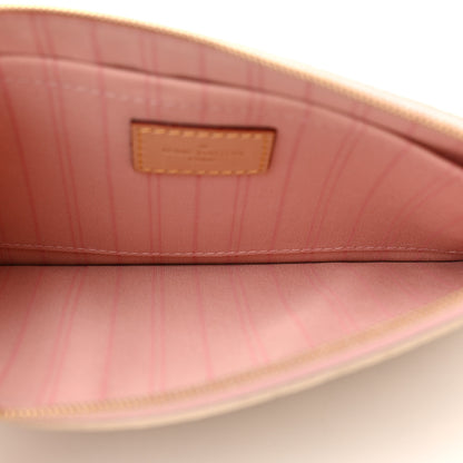 Louis Vuitton Damier Azur Neverfull MM GM Pochette Rose Ballerine 5 of 6