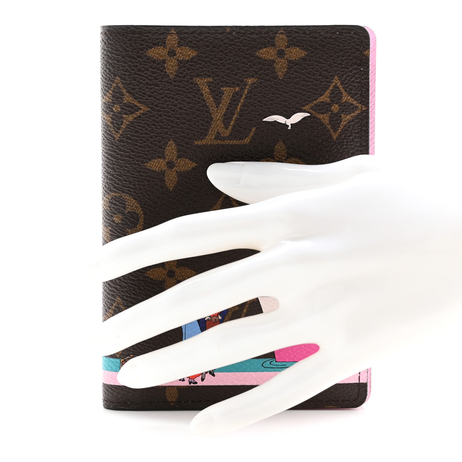 Louis Vuitton Monogram 2016 Christmas Animation Passport Cover Rose Ballerine 2 of 8