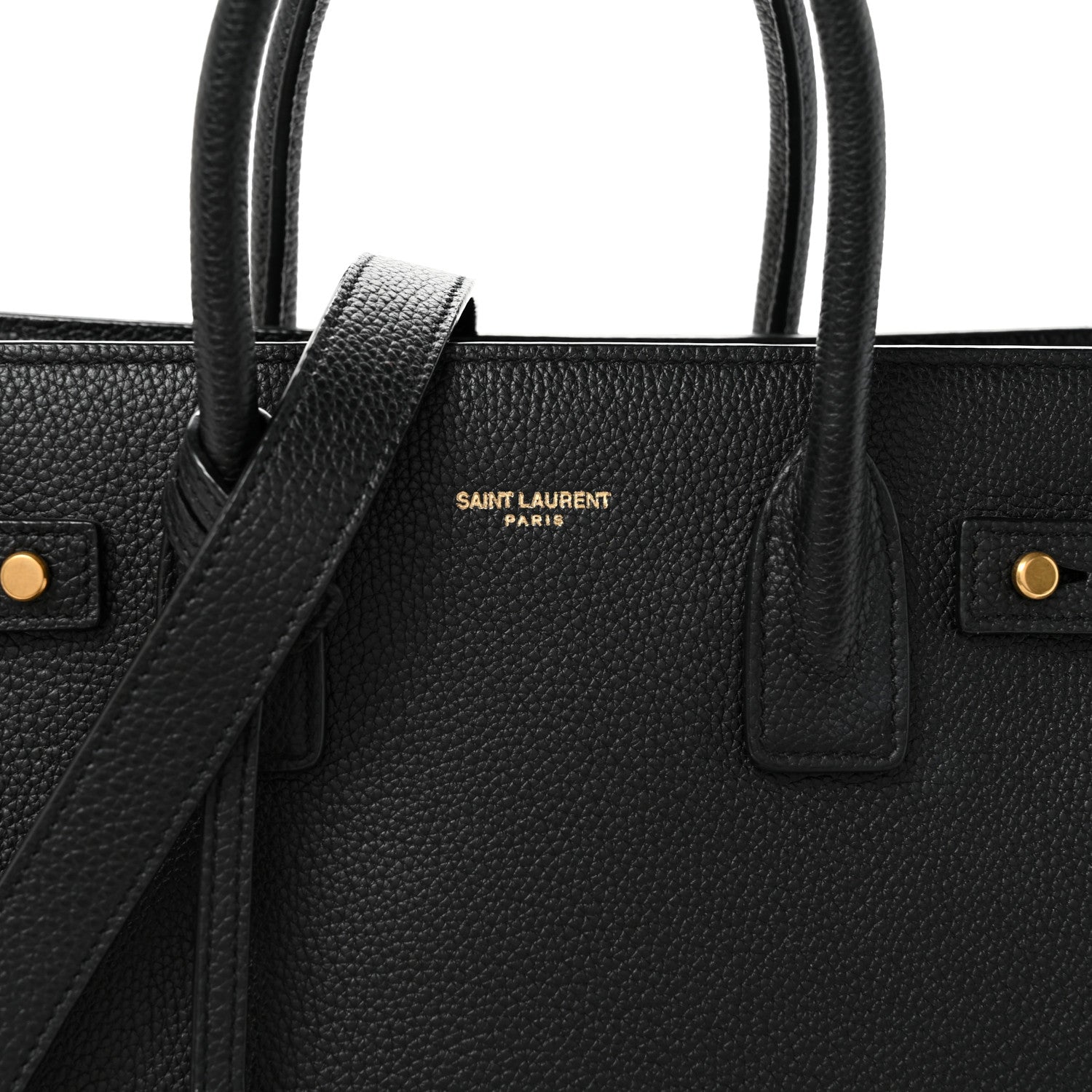 Saint Laurent Grained Calfskin Baby Sac De Jour Black 8 of 10