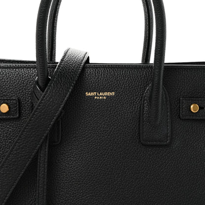 Saint Laurent Grained Calfskin Baby Sac De Jour Black 8 of 10