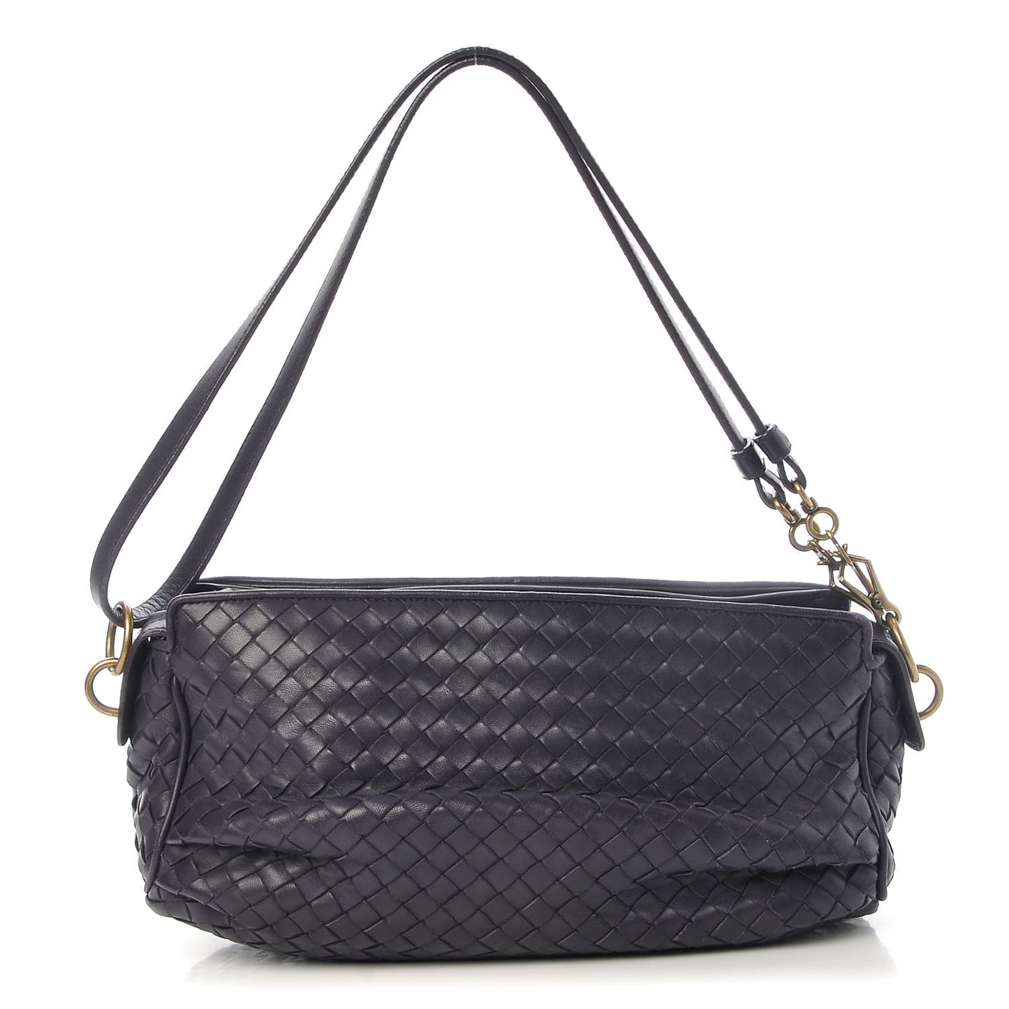 Nappa Intrecciato Shoulder Bag Turbolence