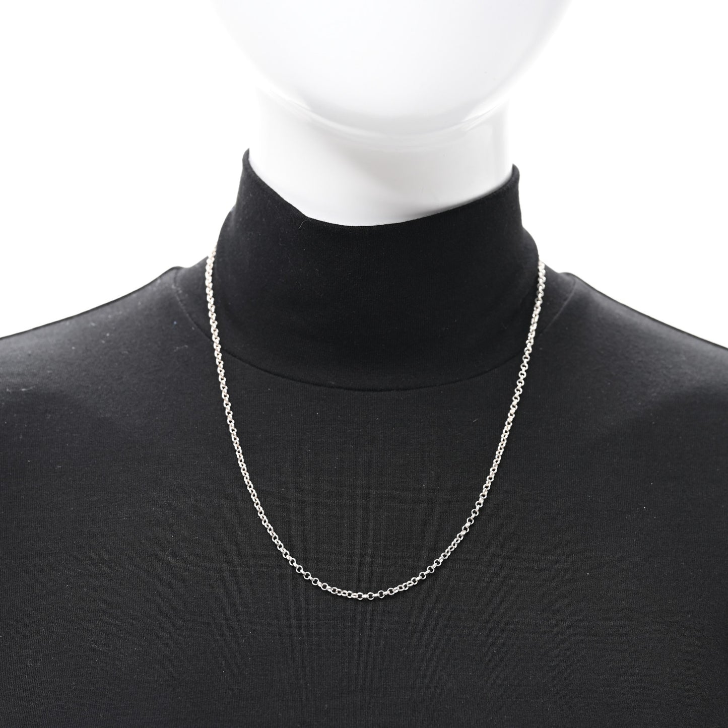 Sterling Silver Roll Chain Necklace 20"