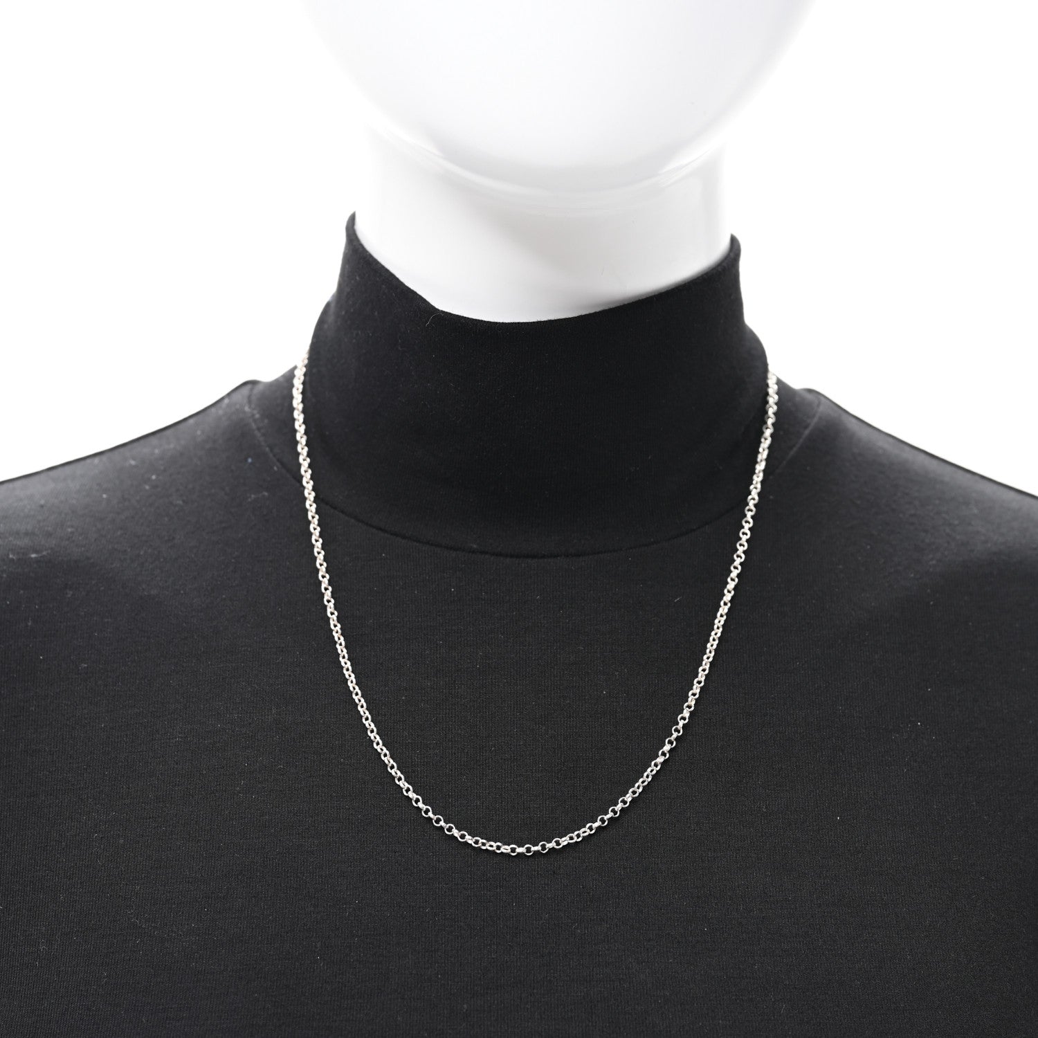 Chrome Hearts Sterling Silver Roll Chain Necklace 20" 2 of 5