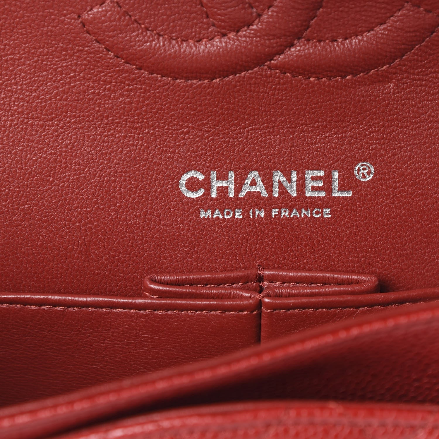 Chanel Caviar Quilted Medium Double Flap Red 6 of 12