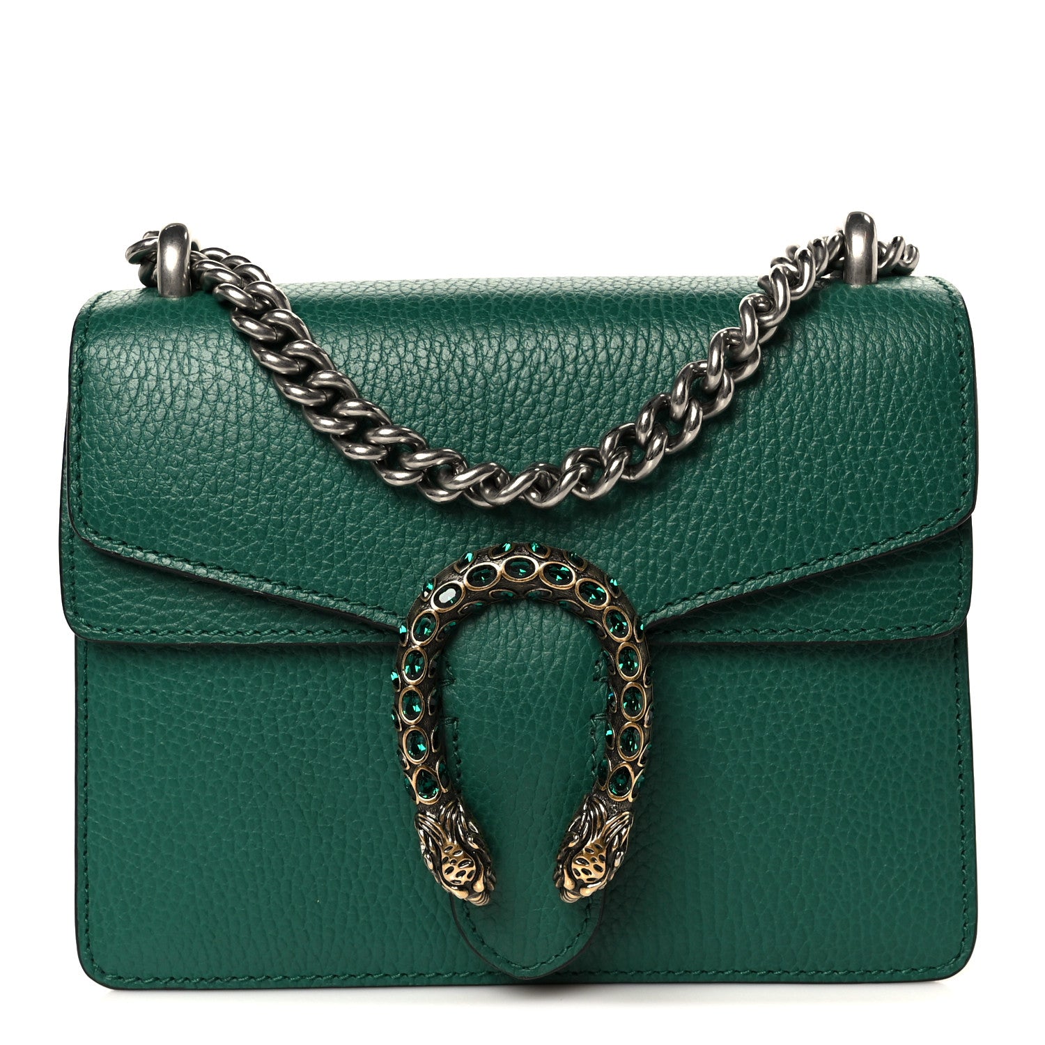 Gucci Calfskin Mini Dionysus Shoulder Bag Emerald 1 of 12