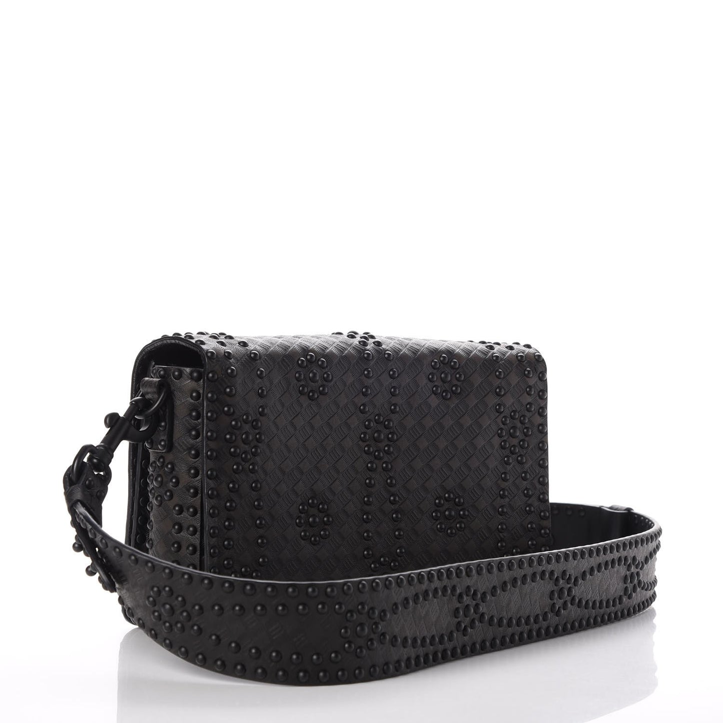 Calfskin Studded Dio(r)evolution Flap Bag Black