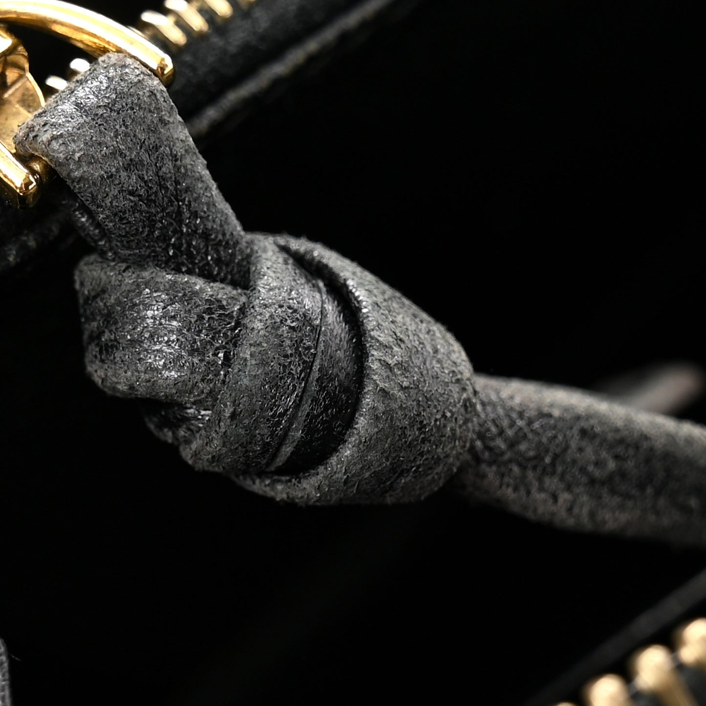 Nappa Intrecciato Zip Around Wallet Black