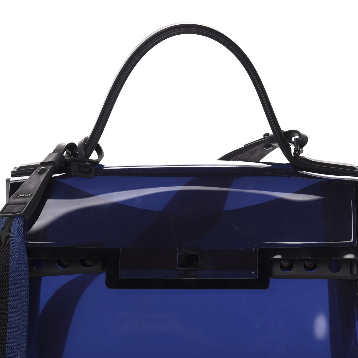 Delvaux PVC Tempete Dark Night Satchel Blue De Prusse 9 of 9
