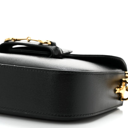 Gucci Azalea Calfskin Web Mini Horsebit 1955 Shoulder Bag Black 9 of 10