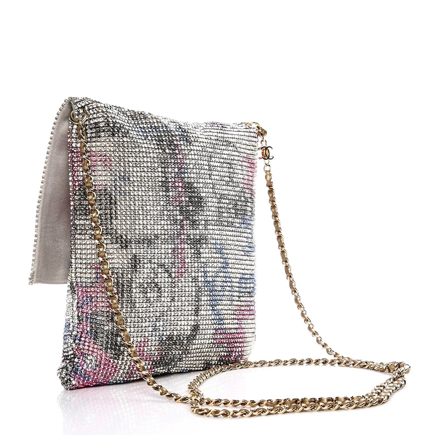 Strass Crystal Graffiti CC Messenger Bag Multicolor
