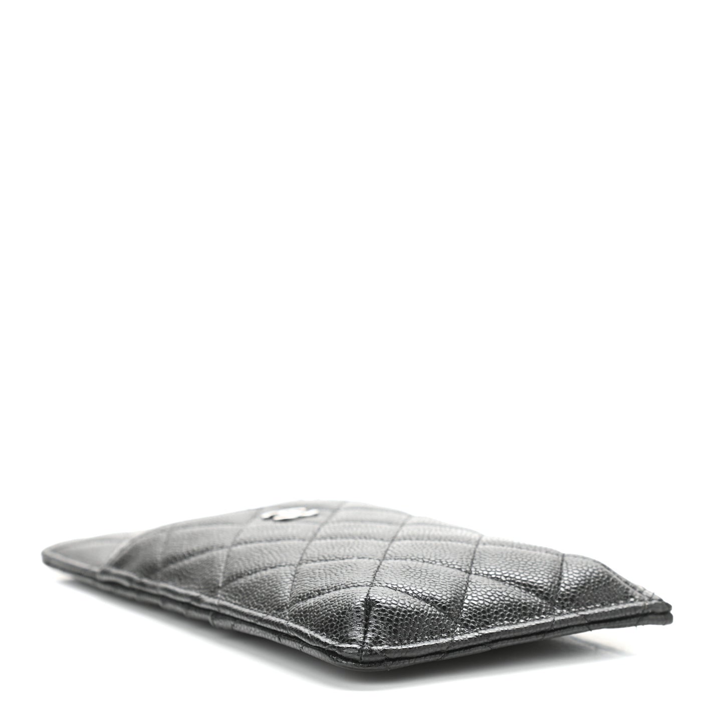Caviar Quilted Classic iPhone Pouch Black