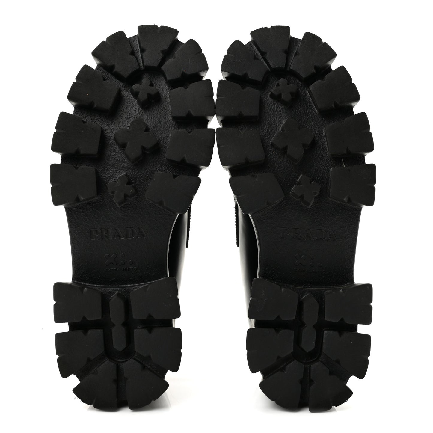 Spazzolato Rois Metal Triangle Logo Monolith 55mm Loafers 39 Black